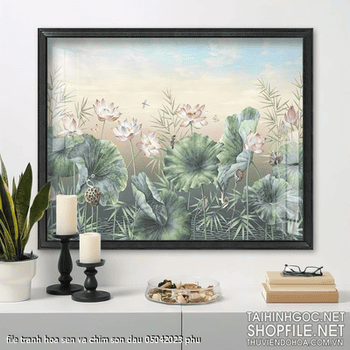 file tranh hoa sen va chim son dau 05042023 phu