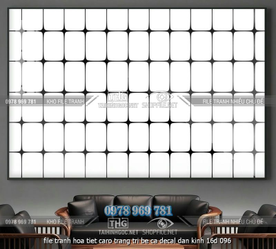 file tranh hoa tiet caro trang tri be ca decal dan kinh 16d 096