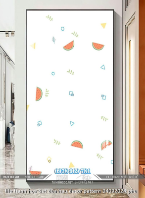 file tranh hoa tiet dua hau decor pattern 04092024 phu