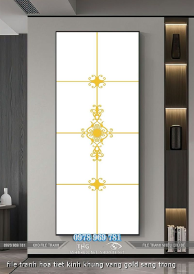 file tranh hoa tiet kinh khung vang gold sang trong file tranh hoa tiet kinh khung vang gold sang trong