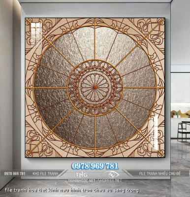 file tranh hoa tiet kinh nau hinh tron chau au sang trong file tranh hoa tiet kinh nau hinh tron chau au sang trong