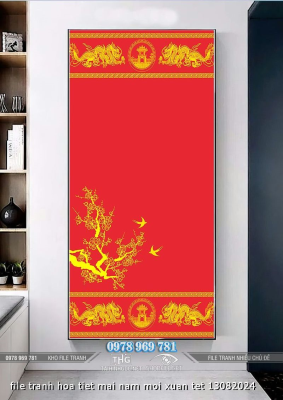 file tranh hoa tiet mai nam moi xuan tet 13082024