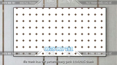 file tranh hoa tiet pattern tuong gach 11042025 thanh
