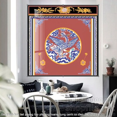 file tranh hoa tiet phong tho phuong hoang tung canh co dien 29052023 h