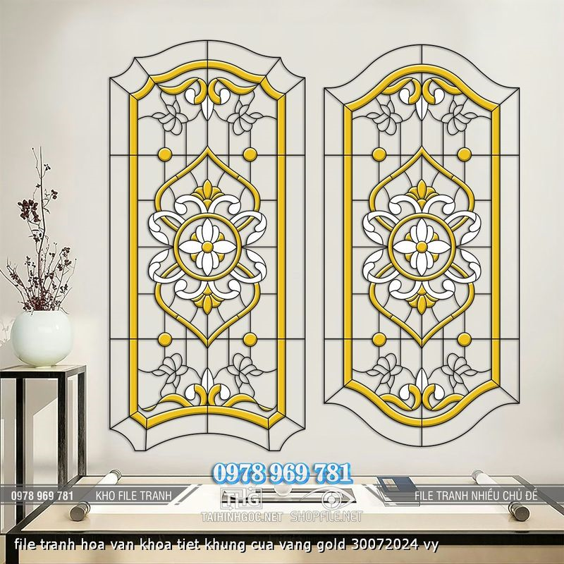 file tranh hoa van khoa tiet khung cua vang gold 30072024 vy file tranh hoa van khoa tiet khung cua vang gold 30072024 vy