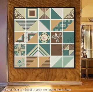 file tranh hoa van trang tri gach men nghe thuat