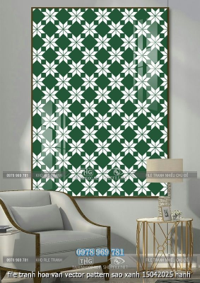 file tranh hoa van vector pattern sao xanh 15042025 hanh