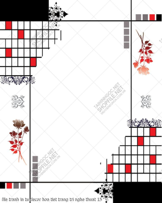 file tranh in tu decor hoa tiet trang tri nghe thuat 15
