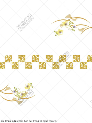 file tranh in tu decor hoa tiet trang tri nghe thuat 5