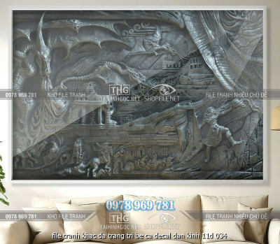 file tranh khac da trang tri be ca decal dan kinh 11d 034