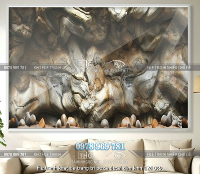 file tranh khac da trang tri be ca decal dan kinh 12d 049