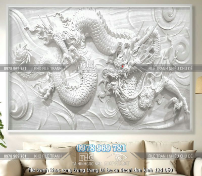 file tranh khac rong trang trang tri be ca decal dan kinh 12d 050