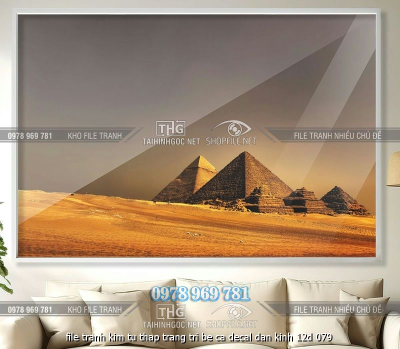 file tranh kim tu thap trang tri be ca decal dan kinh 12d 079