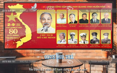 file tranh ky niem 80 nam cong san viet nam