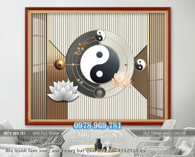 file tranh lam song am duong bat quai hoa sen 7102024 ho