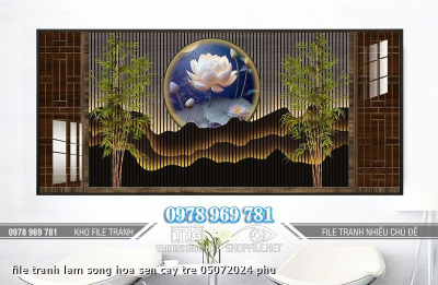 file tranh lam song hoa sen cay tre 05072024 phu
