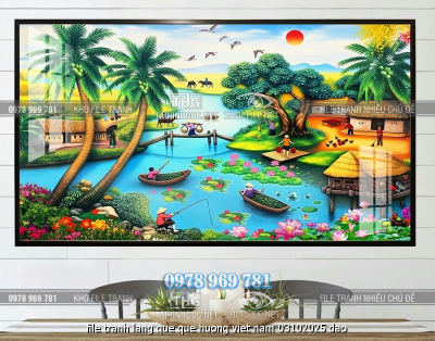 file tranh lang que que huong viet nam 03102025 dao