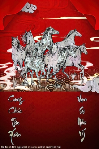 file tranh lich ngua bat ma son mai xa cu kham trai