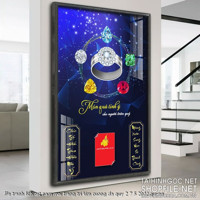 file tranh lich tet nam moi trang tri kim cuong da quy 2 7 5 2022 quyen