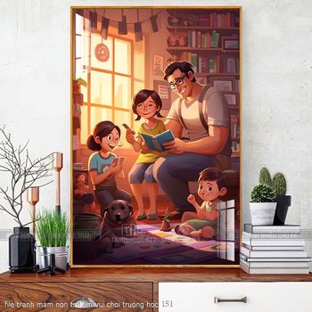 file tranh mam non tre em vui choi truong hoc 151