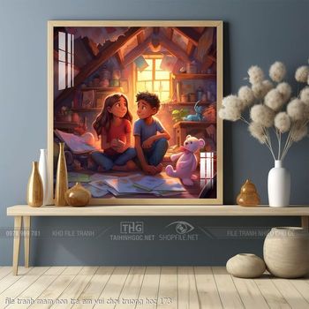 file tranh mam non tre em vui choi truong hoc 173