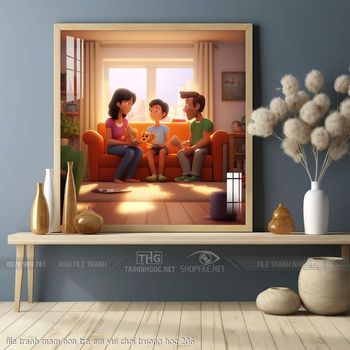 file tranh mam non tre em vui choi truong hoc 206