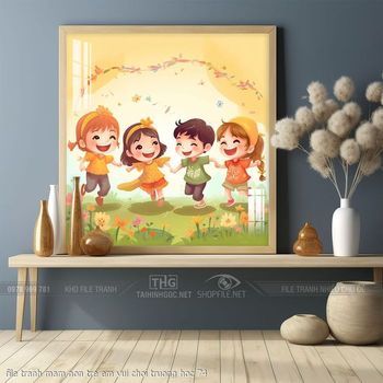 file tranh mam non tre em vui choi truong hoc 74