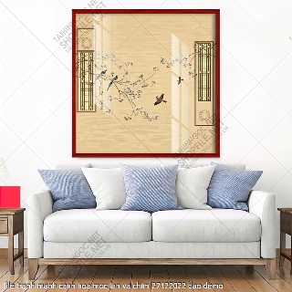 file tranh manh canh hoa moc lan va chim 27122022 dao