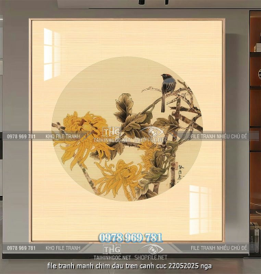 file tranh manh chim dau tren canh cuc 22052025 nga