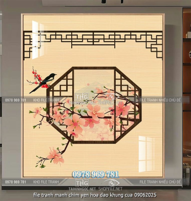file tranh manh chim yen hoa dao khung cua 09062025
