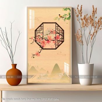 file tranh manh hoa dao va chim 17112023 phu