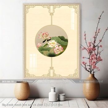 file tranh manh hoa sen ca chep 12122023 phu