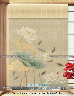 file tranh manh hoa sen ca chep 14082025 phu