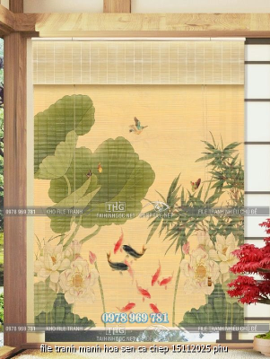 file tranh manh hoa sen ca chep 15112025 phu