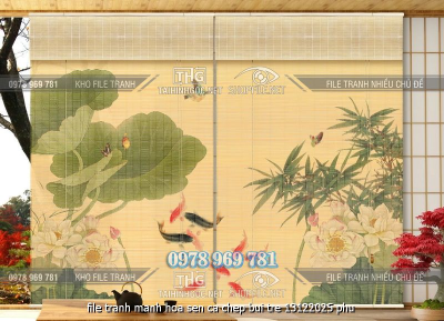 file tranh manh hoa sen ca chep bui tre 13122025 phu