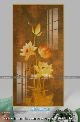 file tranh manh hoa sen co tang vang 15042025 hanh