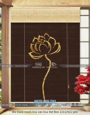 file tranh manh hoa sen hoa tiet line 23112023 phu