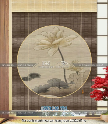 file tranh manh hoa sen trang tron 1422025 ho