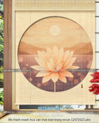 file tranh manh hoa sen tron mat trang moon 12072025 phu