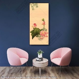 file tranh manh hoa sen va la truc dep 20122022 phu