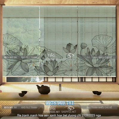 file tranh manh hoa sen xanh hoa tiet duong chi 27092025 nga