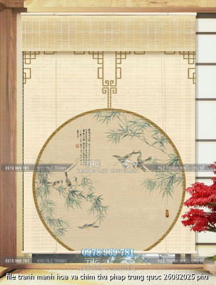 file tranh manh hoa va chim thu phap trung quoc 26082025 phu