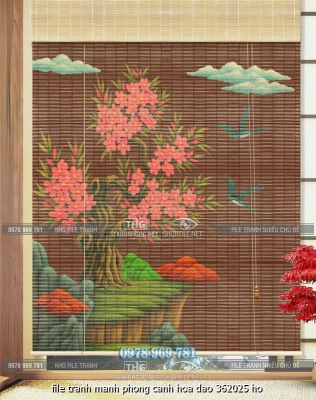 file tranh manh phong canh hoa dao 362025 ho