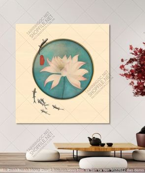 file tranh manh phong thuy 1 hoa sen vong tron va dan ca den 9122022 dao