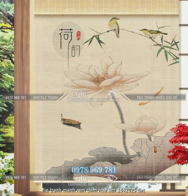 file tranh manh rem chim hoa sen 1642025 dat