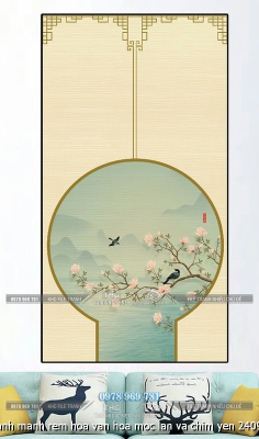 file tranh manh rem hoa van hoa moc lan va chim yen 24092025