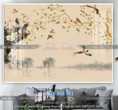 file tranh manh rem phong thuy canh hoa va chim 25072025 hanh