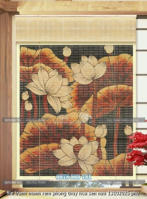 file tranh manh rem phong thuy hoa sen nau 13102025 phu