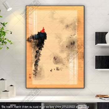 file tranh manh thien su cuoi may va bay chim 27122022 phu