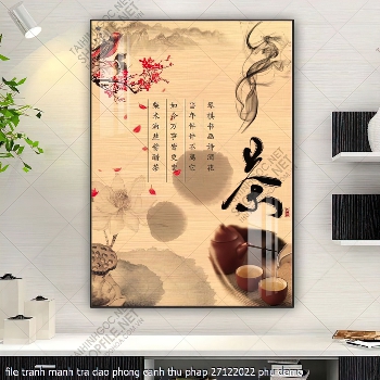 file tranh manh tra dao phong canh thu phap 27122022 phu